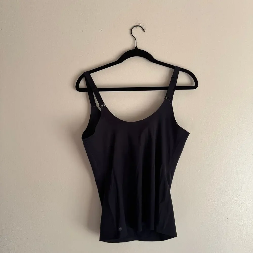 Honeylove Black Liftwear Camisole Tank Top Shapewear Adjustable Straps Large